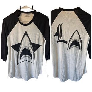 NWT Lauren Moshi Star Shark raglan tee